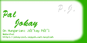 pal jokay business card